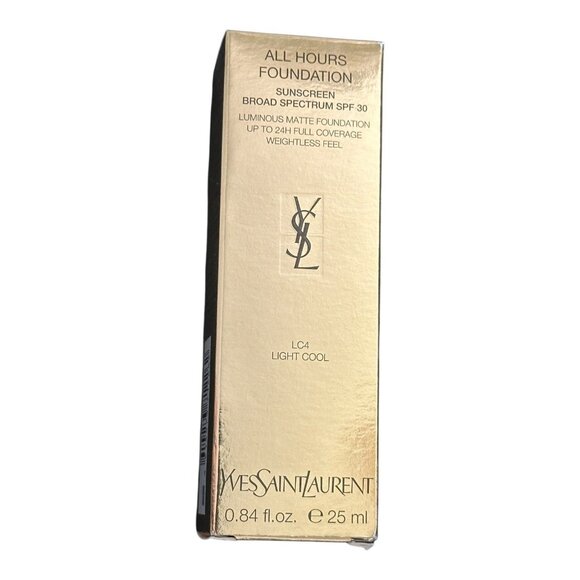 Yves Saint Laurent YSL All Hours Longwear Foundation SPF 30 Light Cool LC4 NEW - Picture 3 of 8